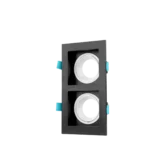 DOUBLE SQUARE SPOT LIGHT BLACK