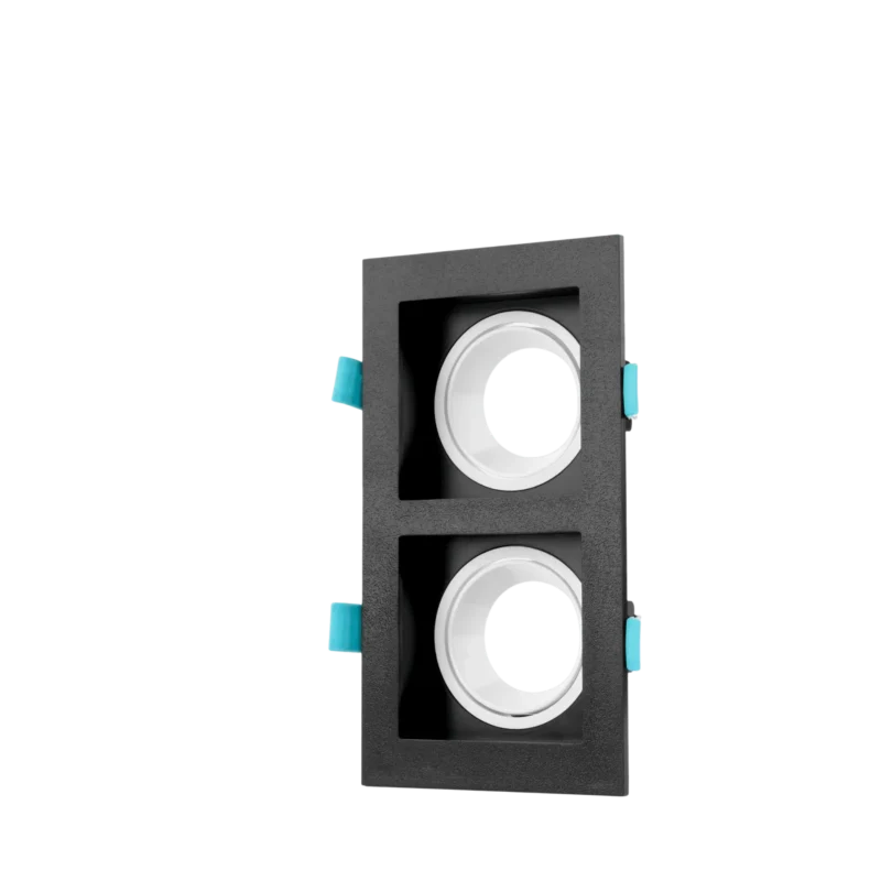 DOUBLE SQUARE SPOT LIGHT BLACK