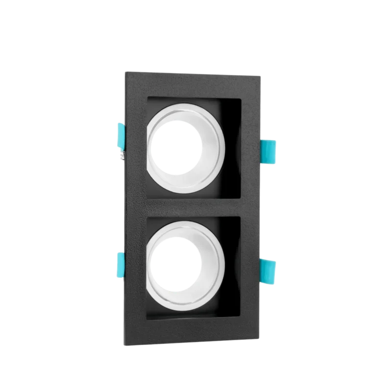 DOUBLE SQUARE SPOT LIGHT BLACK