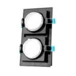 DOUBLE SQUARE SPOT LIGHT BLACK