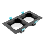 DOUBLE SQUARE SPOT LIGHT BLACK