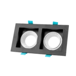 DOUBLE SQUARE SPOT LIGHT BLACK