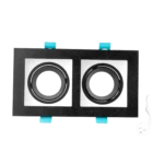 DOUBLE SQUARE SPOTLIGHT CHASSIS BLACK&WHITE