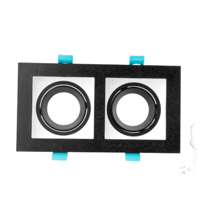 DOUBLE SQUARE SPOTLIGHT CHASSIS BLACK&WHITE