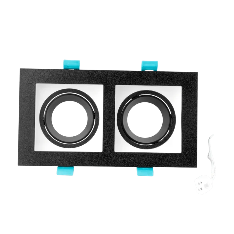 DOUBLE SQUARE SPOTLIGHT CHASSIS BLACK&WHITE