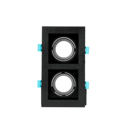 DOUBLE SQUARE SPOT LIGHT BLACK