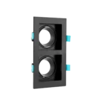 DOUBLE SQUARE SPOT LIGHT BLACK