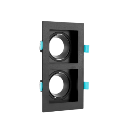 DOUBLE SQUARE SPOT LIGHT BLACK