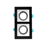 DOUBLE SQUARE SPOTLIGHT CHASSIS BLACK&WHITE