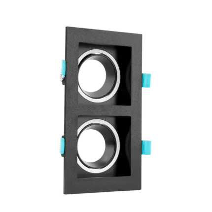 DOUBLE SQUARE SPOTLIGHT CHASSIS BLACK