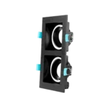 DOUBLE SQUARE SPOTLIGHT CHASSIS BLACK