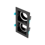 DOUBLE SQUARE SPOTLIGHT CHASSIS BLACK