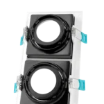 DOUBLE SQUARE SPOTLIGHT CHASSIS WHITE