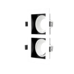 DOUBLE SQUARE SPOTLIGHT CHASSIS WHITE