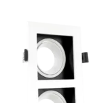 DOUBLE SQUARE SPOTLIGHT CHASSIS WHITE