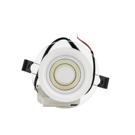 GLASS SPOTLIGHT 7CM 6+6W